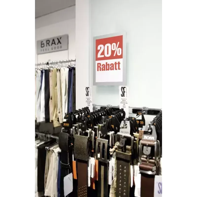 Durable DURAFRAME A5 zelfklevende documenthouder, zilver, verpakking van 2
