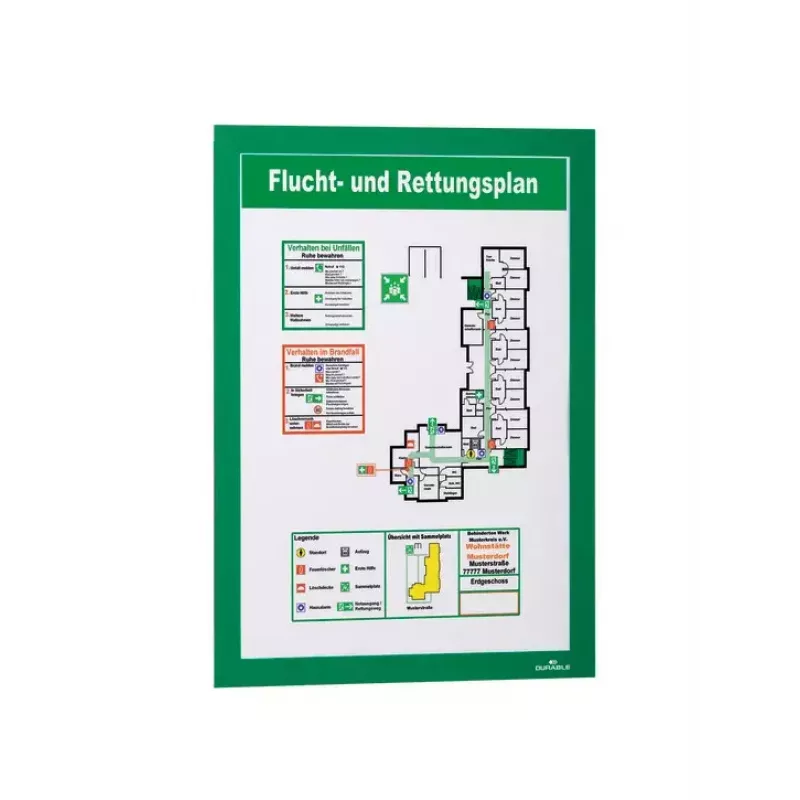 Magneetframe A4 Durable DURAFRAME groen