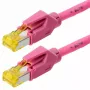 Netwerkkabel Helos 120086 magenta 3 m Cat6a S/FTP