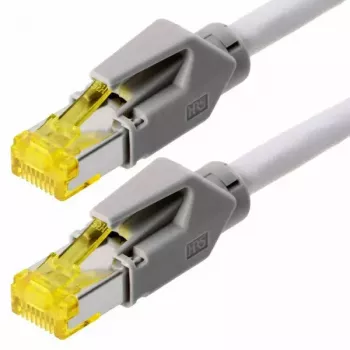 Netwerkkabel Helos 151871 0,3m Cat6a S/FTP grijs