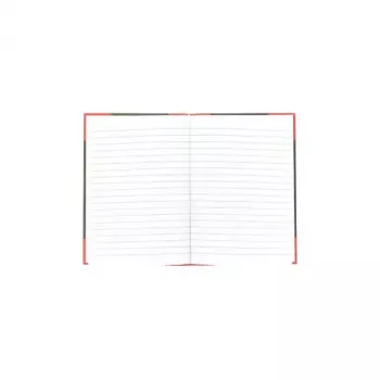 Schrijfschrift Bantex 100302813 — A5, 96 vel, gelinieerd, 70 g/m², hardcover, zwart/rood