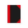 Schrijfschrift Bantex 100302813 — A5, 96 vel, gelinieerd, 70 g/m², hardcover, zwart/rood