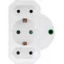 Stopcontactdoos-adapter REV 3-voudig met overspanningsbeveiliging 0020070112, wit