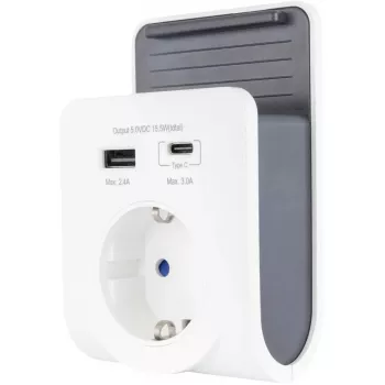 REV USB-oplader met 240V-stopcontact, USB-A & USB-C, model 0020770112