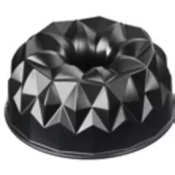 Cakevorm Kaiser 2300646794 rond geribbeld oppervlak 25,5x25,5x11,5 mm