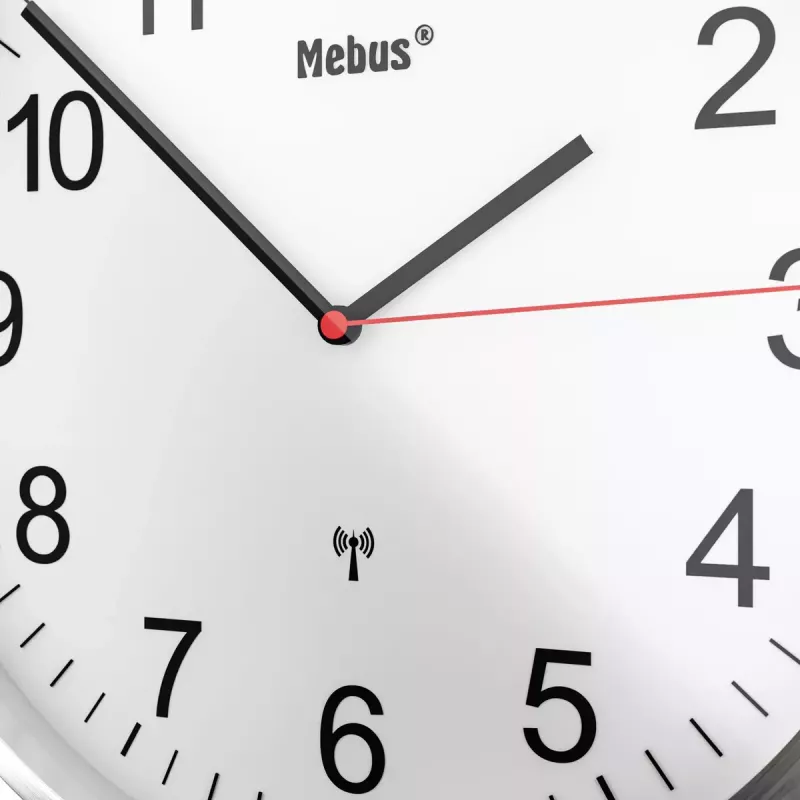 Mechanisch uurwerk Mebus 19411 wand/tafel rond wit