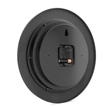 Digitaal uurwerk Mebus 19449 rond zwart wit batterij AA 30 cm