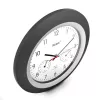 Digitaal uurwerk Mebus 19449 rond zwart wit batterij AA 30 cm