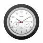 Digitaal uurwerk Mebus 19449 rond zwart wit batterij AA 30 cm