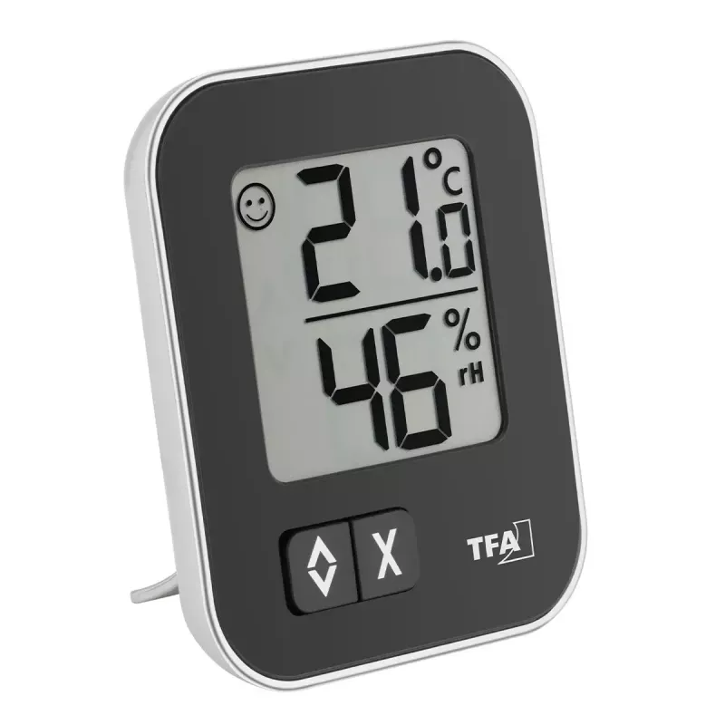 Hygrometer TFA-Dostmann MOXX haargespannen hygrometer zwart