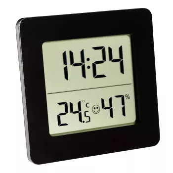 Indoor elektronische hygrometer TFA-Dostmann 30.5038 zwart
