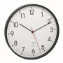 Kwartsuurwerk TFA-Dostmann 60.3537.01 rond zwart wand-/tafelklok