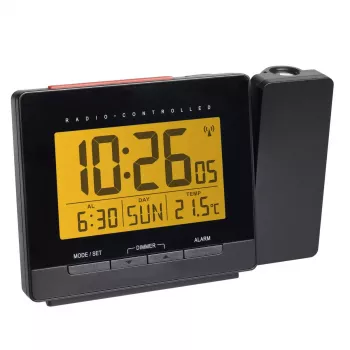 Digitale radio-wekker TFA-Dostmann 60.5016.01 zwart temperatuurbereik -10 tot 50 °C