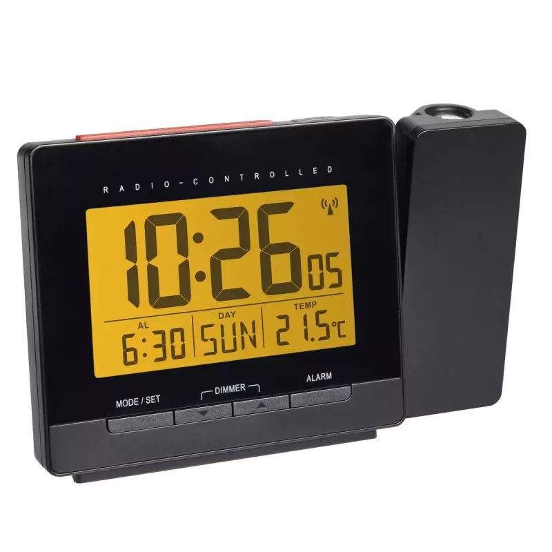 Digitale radio-wekker TFA-Dostmann 60.5016.01 zwart temperatuurbereik -10 tot 50 °C