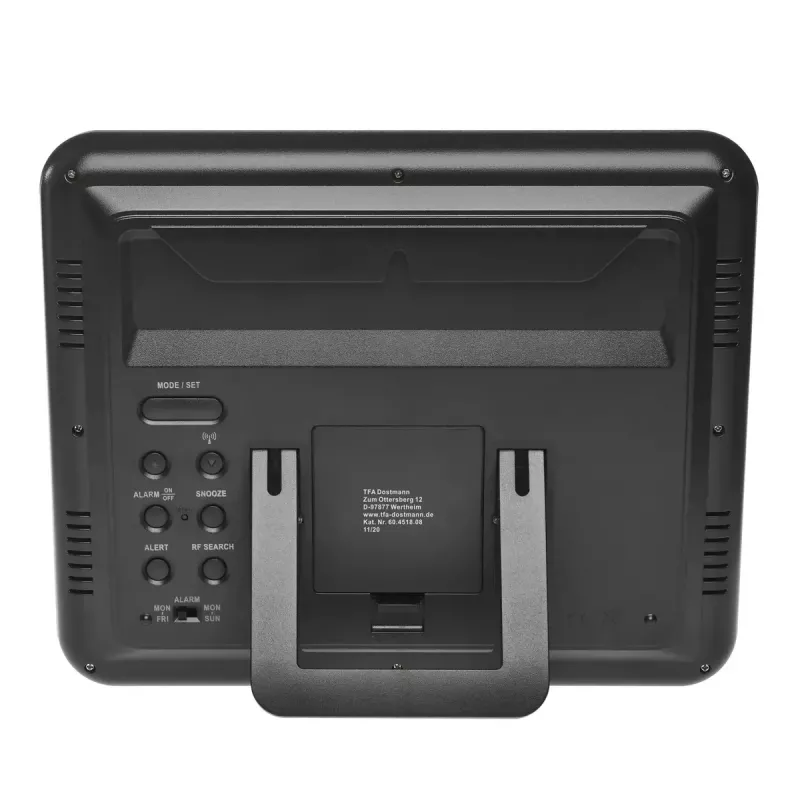 Digitale wekker TFA-Dostmann 60.4518.08 hout LCD 433 MHz