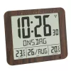 Digitale wekker TFA-Dostmann 60.4518.08 hout LCD 433 MHz