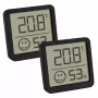 Elektronische omgevingsthermometer TFA-Dostmann 30.5053.01.02 binnen zwart