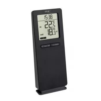 Elektronische omgevingsthermometer TFA-Dostmann 30.3071.01 binnen/buiten digitaal 0-50°C