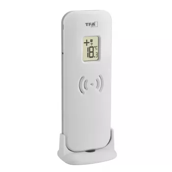 Elektronische omgevingsthermometer TFA-Dostmann 30.3071.54 binnen/buiten zilver