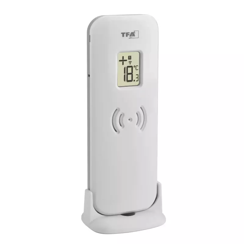 Elektronische omgevingsthermometer TFA-Dostmann 30.3071.54 binnen/buiten zilver