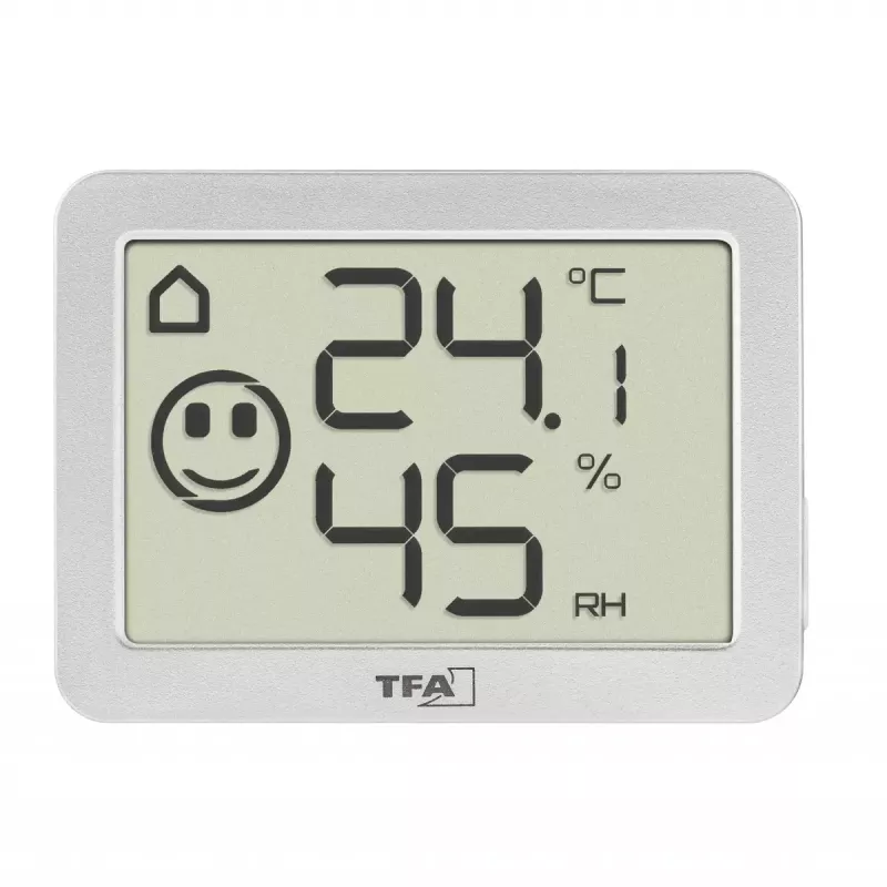 Binnen temperatuur- en vochtigheidssensor TFA-Dostmann 30.5055.02 vrijstaand draadloos