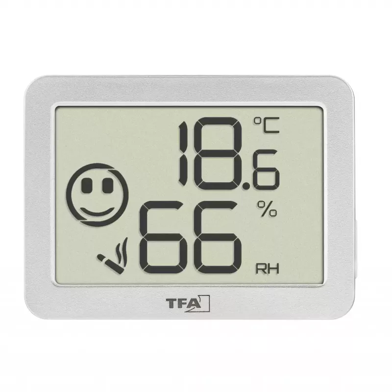 Binnen temperatuur- en vochtigheidssensor TFA-Dostmann 30.5055.02 vrijstaand draadloos