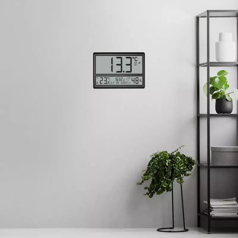 Digitale wekker TFA-Dostmann 60.4523.01 zwart LCD