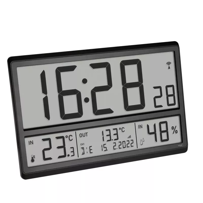 Digitale wekker TFA-Dostmann 60.4523.01 zwart LCD