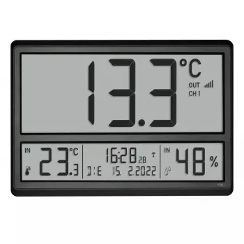 Digitale wekker TFA-Dostmann 60.4523.01 zwart LCD