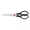 Keukenschaar ZWILLING TWIN L 230 mm, roestvrijstalen bladen, zwart handvat, universeel gebruik