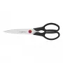 Keukenschaar ZWILLING TWIN L 230 mm, roestvrijstalen bladen, zwart handvat, universeel gebruik