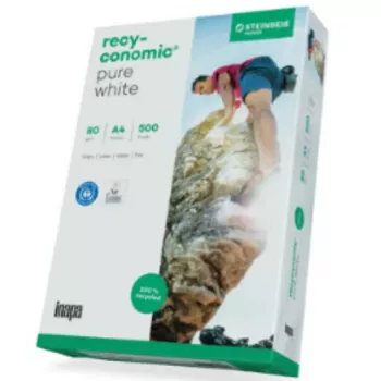 A4 printerpapier inapa-tecno recyconomic zuiverwit 80g 500 vel