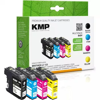 Cartridge KMP Brother LC-123 VALBPDR Multipack 4x 600 pag. B60V