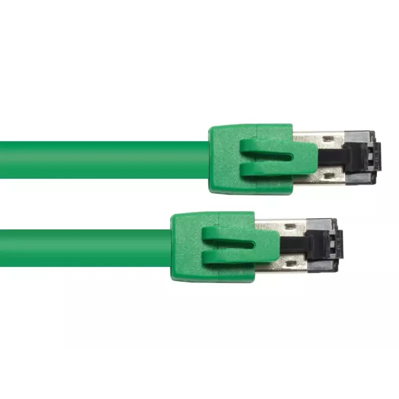 Netwerkkabel Alcasa 8080-100G groen 10 m Cat8.1 S/FTP