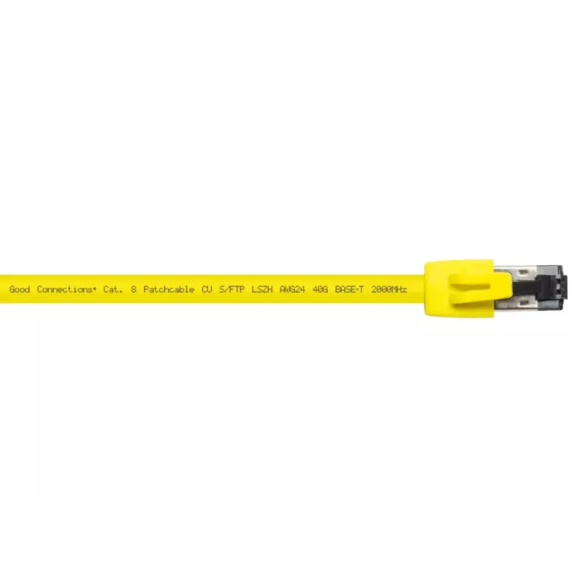 Netwerkkabel Alcasa 8080-075Y geel 7,5 m Cat8.1 S/FTP