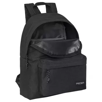 Rugzak PEDEA Style voor apparaten tot 33,8 cm (13,3 inch), Zwart, 1 voorvak, draaggreep, schouderband