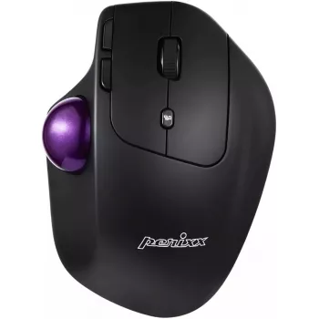 Perixx trackballmuis PERIMICE-720 — draadloos 2,4 GHz en Bluetooth, ergonomisch ontwerp