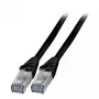 Netwerkkabel EFB Elektronik K5538SW.2 RJ-45 Cat6a 2m zwart
