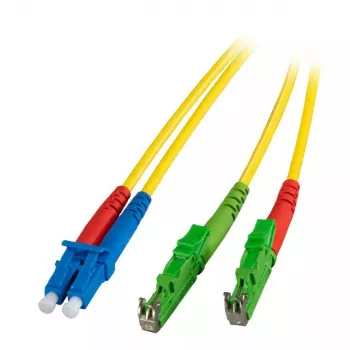 Glasvezelkabel EFB Elektronik O0937.30 E-2000 (LSH) LC OS2 30 m geel