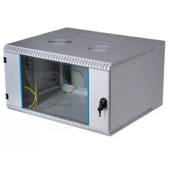 EFB Elektronik DUO 19" wandkast 21U, 2-delig zwenkframe, 500 mm diepte, lichtgrijs RAL 7035