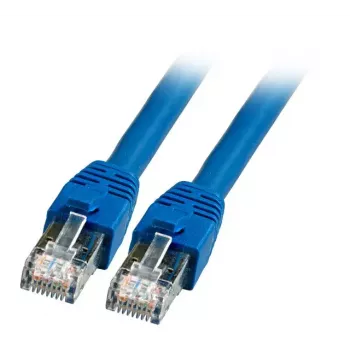 Netwerkkabel EFB Elektronik K5528BL.1 RJ-45 Cat8.1 1 m blauw