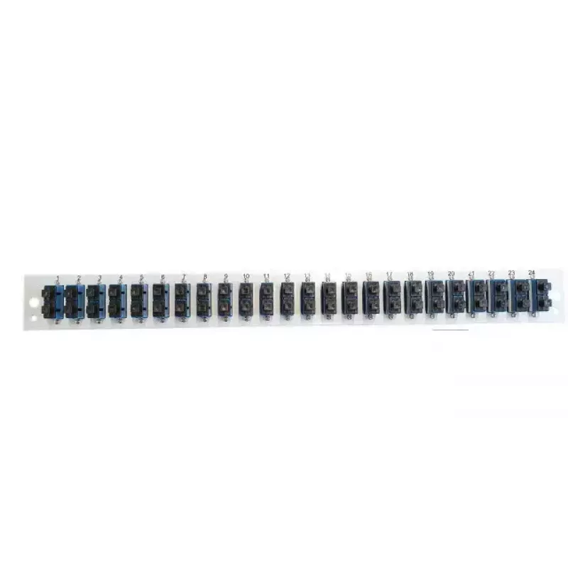 Patchpaneel-accessoire EFB Elektronik SB-FP-24SC-D-V-OM3 — 1U rackmontage, 432×13×43,5 mm, grijs