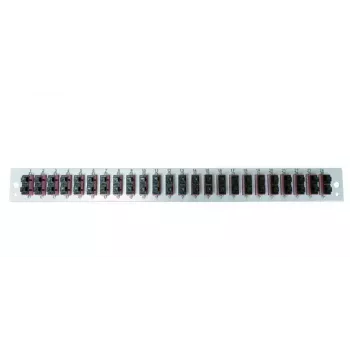 Patchpaneel-accessoire EFB Elektronik SB-FP-24SC-D-V-OS2 — 1U rackmontage, 432×13×43,5 mm, grijs