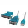 Ecolan USB 2.0 naar RS232 converterkabel, FTDI-232RL, 1,8 m