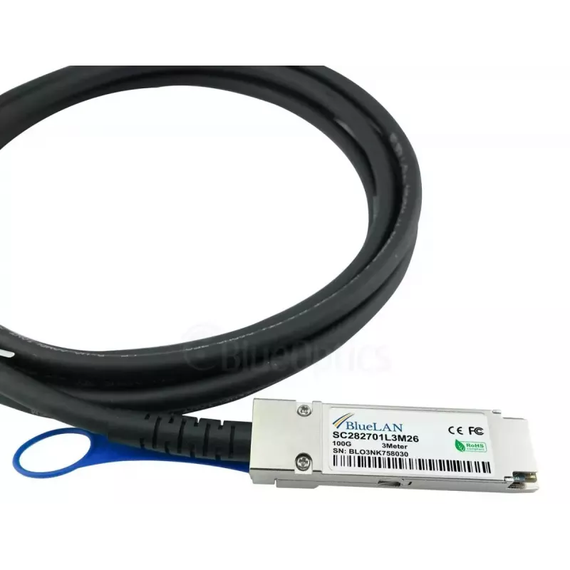 Netwerkkabel BlueOptics YFNDD-BL QSFP28 4xSFP28 InfiniBand 2m oranje