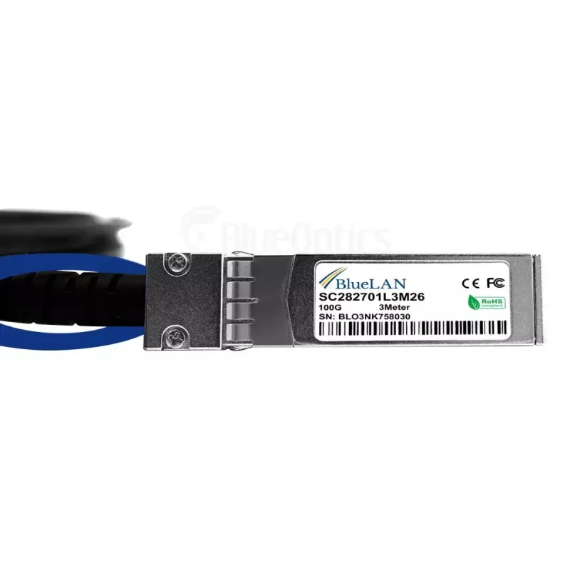 Netwerkkabel BlueOptics YFNDD-BL QSFP28 4xSFP28 InfiniBand 2m oranje