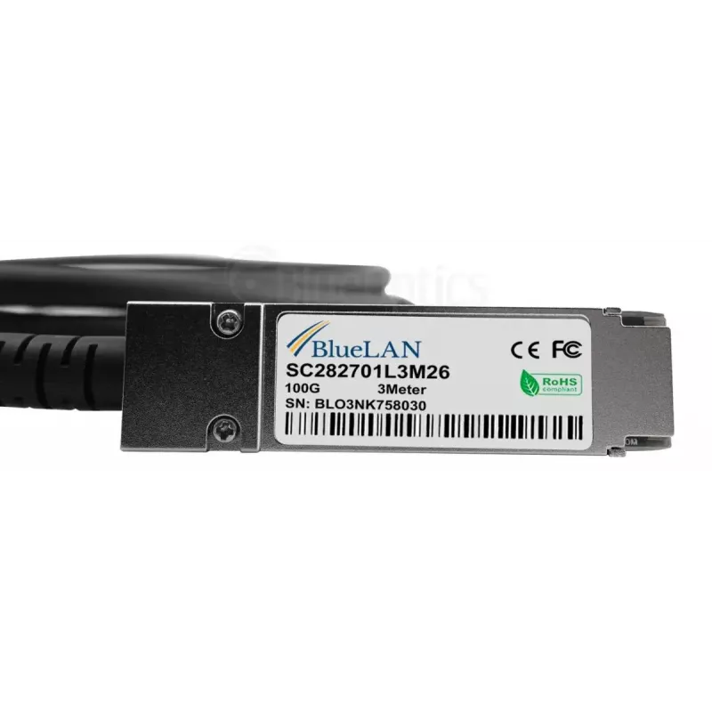 Netwerkkabel BlueOptics YFNDD-BL QSFP28 4xSFP28 InfiniBand 2m oranje