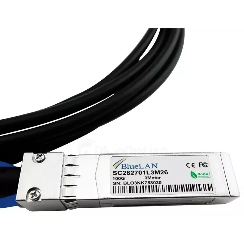 Netwerkkabel BlueOptics YFNDD-BL QSFP28 4xSFP28 InfiniBand 2m oranje