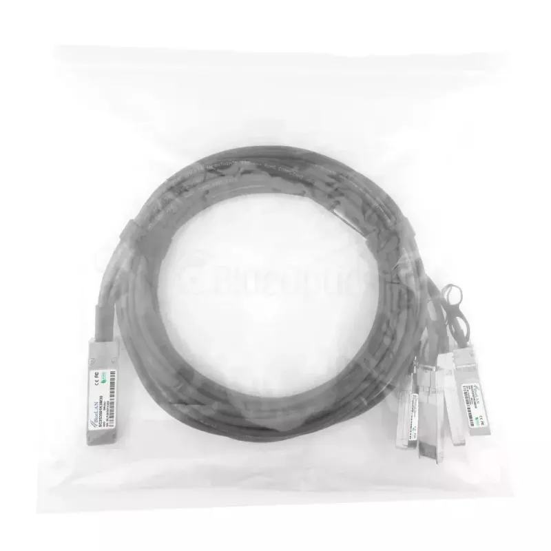 Netwerkkabel BlueOptics ET7402-25DAC-2M-BL QSFP28 4xSFP28 InfiniBand 2m zwart
