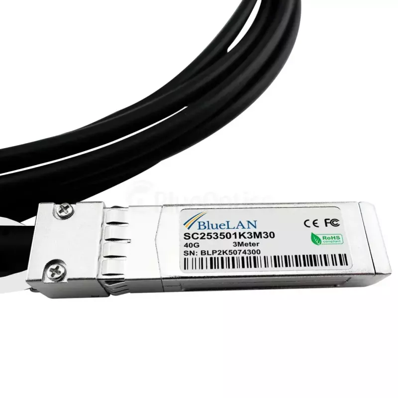 Netwerkkabel BlueOptics ET7402-25DAC-2M-BL QSFP28 4xSFP28 InfiniBand 2m zwart
